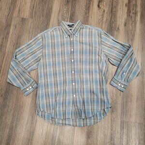 Nautica Plaid Long Sleeve‎ Mens Shirt L